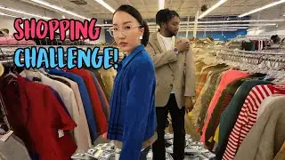 THRIFT WITH ME! Vintage Thrift Challenge at Goodwill!  [International Couple] 🇰🇷🇲🇳🇺🇸