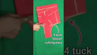 4 टक्स ब्लाउज कटिंग का सबसे आसान तरीका #blouse #annututorials