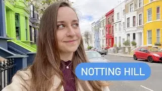 LONDON VLOG| Notting Hill, Portobello Market, where to see cherry blossom