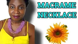Macrame Necklace using T-shirt Yarn|Nice and Easy DIY Necklace (2020)