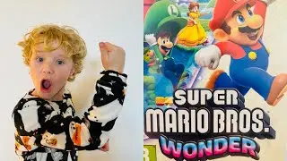 Mario Wonder - World Two, Fluff-Puff Peaks, Full game run through with JT