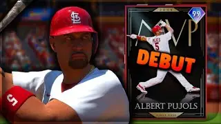 '99' MVP ALBERT PUJOLS PUTS ON A SHOW DURING HIS DEBUT !!! THIS CARD IS WORTH 1 MILLION STUBS !!!