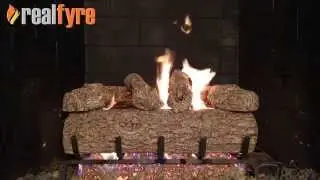 Peterson Real Fyre Golden Oak Log Set, Shown With the G45 Burner