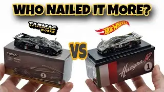 Tarmacworks против Hot Wheels - Pagani Huayra R | Сравнение моделей от производителя MODECLA в масштабе 1:64