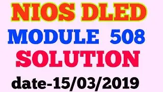 NIOS DLED  508 solutions by niosguru