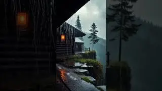 Deep Sleep Rainstorm🌧️⛈️💤🌲#purenatureharmony #rain #relax #nature #sleep