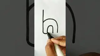 Giraffe drawing #shorts #art | how to draw giraffe drawing from h letter #drawing