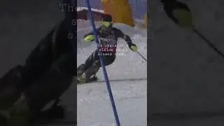 The chaos of a slalom race slowed down! Subscribe for more! #shorts #skiing #viral #views #travel