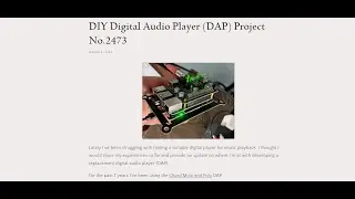 Часть 1. Цифровой аудиоплеер своими руками (DAP). Проект № 2473