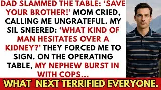 My Dad Slammed The Table, Forced Me To Sign Away My Kidney—Then My Nephew Brought Cops, Exposed Them