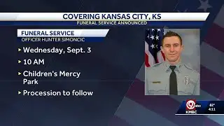 Funeral service announced for KCKPD Officer Hunter Simoncic