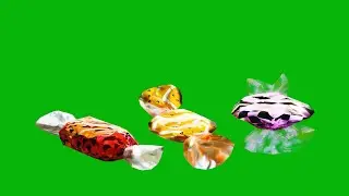 Toffee Candy & Lollipops 3D Model | Green Screen Round Animation Effect Video 4K Free