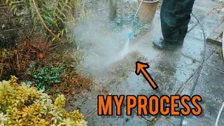 Chemically cleaning a filthy patio, full breakdown