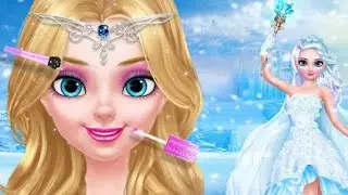 Fun Kids Care Games -Ice  Princess Makeup Dress UP Makeover Gloria Beauty Salon Kids & Girls Games