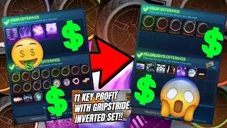 BUYING GRIPSTRIDE INVERTED SET FOR GOOD PROFIT!! (Rocket League Rich Trading Montage EP 125)