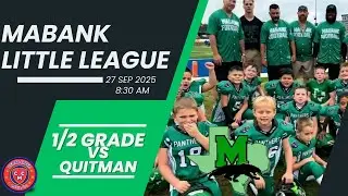 Mabank Little League Football- 1/2 Grade Vs Quitman