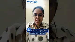 AIR 65 UPSC 2024 - Poorva Agrawal | Elevate Mentorship Student |  #upsc2024topper #upsc2024result