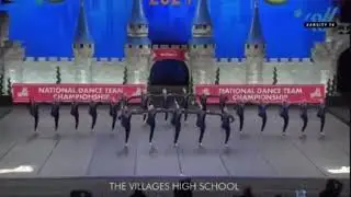 The Villages Highschool Golden Girls Large Varsity Kick Finals 2024