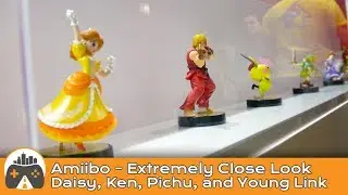 [Amiibo] Daisy, Ken, Pichu, and Young Link - Extremely Close Look