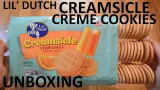 Unboxing Lil' Dutch Creamsicle Creme Cookies