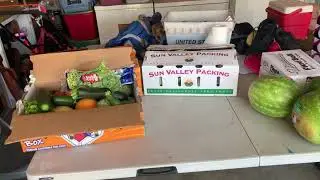Fresh produce food bank haul