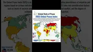 2025 Global peace index 🕊️ #geography #map #europe #finland #comment your country name?# shorts