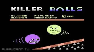 Killer Balls - C64 Two Player Game 2023 - Gameplay