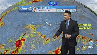 Trade winds will be easing off starting Tuesday