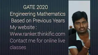 GATE 2020: Analytic function-Complex analysis (Engineering Mathematics)