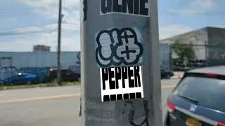 #NYC Slap Stickers 2025- - OOKAMIONNA X PEPPER   Augmented Reality Graffiti   #KOAR  --  A13