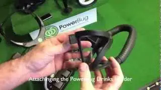 PowerBug Electric Golf Trolley Drinks Holder Video