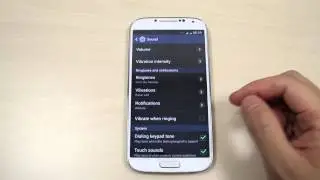 How to adjust the volume on Samsung Galaxy S4 GT-I9500 / GT-I9505