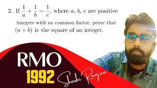 RMO 1992 Solution || Question no. 2 || Explanation #olympiadmathematics #maths