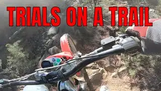 First time Testing a Trials on a trail | GasGas TXT Pro 300