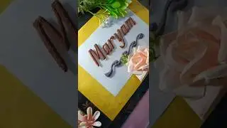 Maryam |Name in sand#asmr#handwriting#sandart#sandscript#calligraphy#calligraphyart#art