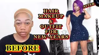 GRWM | NEW YEAR’S EVE | HAIR AFSISTERWIGS  | MAKEUP | OUTFIT | Tokslabossmua #happynewyear #makeup