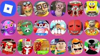 NEW ROBLOX CHRISTMAS.Escape Bob the Dentist! SCARY OBBY.Escape Art Teacher!.Grumpy Gran!.HARD MODE