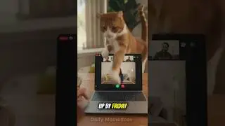 When Your Cat Joins Your Zoom Meeting 😂 | Funniest Work From Home Moments 2025 #FunnyCats #CatVideo