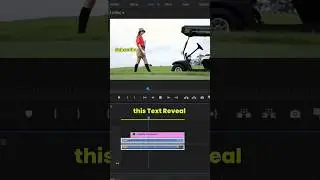 Simple Text Reveal Tutorial in Adobe Premiere Pro #videoediting #premiereprotutorial #textreveal