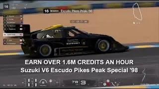GT7 - EARN OVER 1.6M CREDITS AN HOUR - The Legend - Suzuki V6 Escudo Pikes Peak Special '98   Sarthe