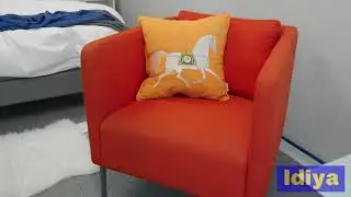 Ikea Ekero Armchairs Skiftebo Orange