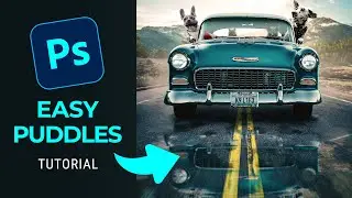 Easy Puddles in Photoshop Tutorial