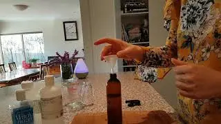 Making air freshener with kunzea essential oil