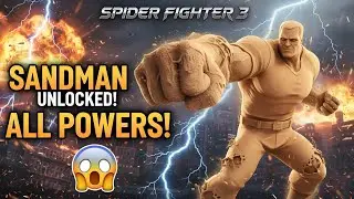 Spider Fighter 3 Gameplay🕷️Sandman New Character Unlock & All Powers Showcase💥 Android Fighting Game