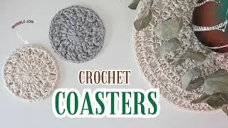 How to crochet a wonderful coaster | Tutorial | Invisible join