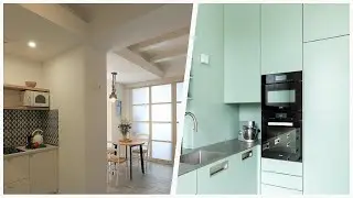 75 Turquoise Floor Kitchen With No Island Design Ideas You'll Love ⭐️