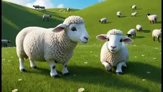 White Sheep, Fluffy and Fat | Fun Kids Song | Preschool Animal Rhyme