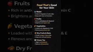 Food That&rsquo;s Good for Your Skin | Natural Glow Tips #healthtips  #shorts #skincare  #reelsindia #fyp