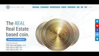 wealthe coin - криптовалюта недвижимости исо со 21 мая