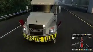 All Terrain Crane Delivery 🚧 - Port Angeles to Seattle - ATS  Logitech G29 Gameplay POV